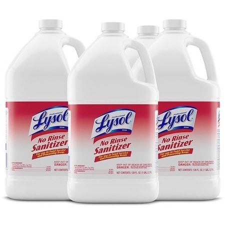 Reckitt Benckiser SANITIZER, NO RINSE, GAL, 4PK RAC74389CT